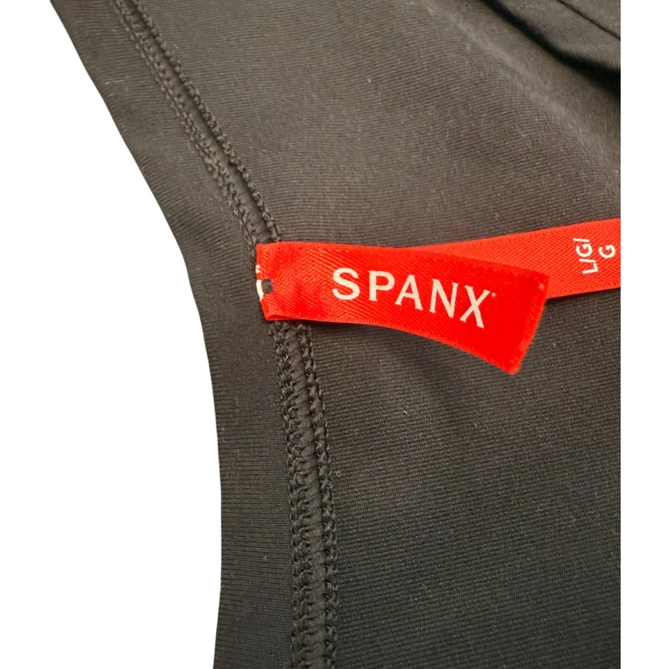 Spanx Women's Size Large Athletic Stretch Sleek Black Sleeveless Bodysuit - Image 3 of 4