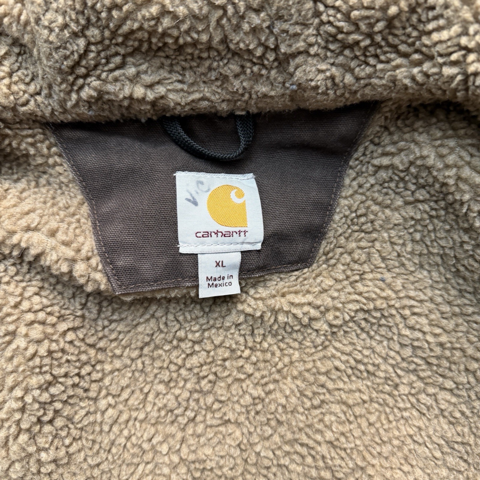 Vintage Y2K Carhartt Sierra Jacket J141 DKB XL Sherpa Lined Dark Brown Canvas thumbnail 3