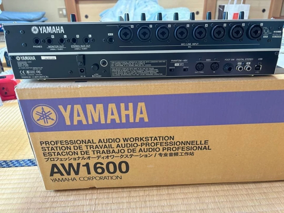 Yamaha AW1600 Digital Audio Workstation Recorder w/ Box Cables Japan 100V - Image 2 of 4