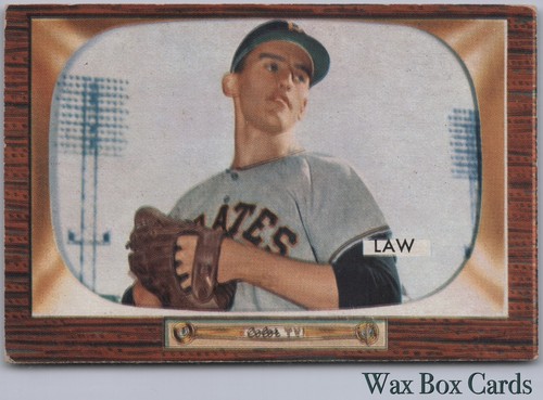 Vernon Law #199 1955 Bowman card