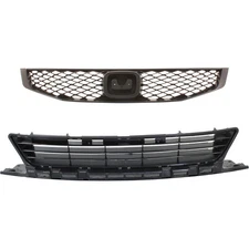Bumper Face Bar Grilles Front Coupe for Honda Civic 2009-2011