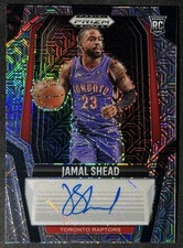 2024-25 Prizm Black Silver Mojo Rookie Auto /25 Jamal Shead #RS-JML Raptors RC