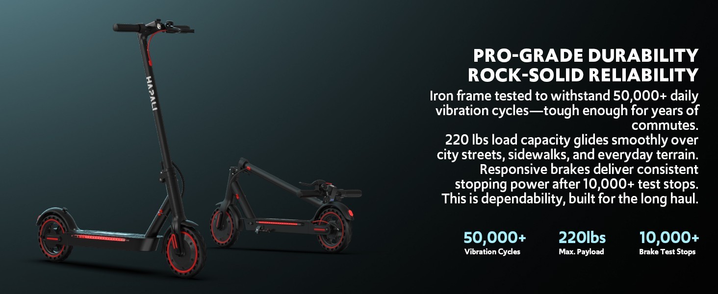 Electric Scooter Adults, Up to 21 MPH, Folding E-Scooter Built-in Side Lights