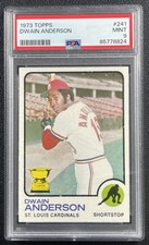 DWAIN ANDERSON PSA 9 1973 TOPPS #241 SUPER ROOKIE ALL-STAR CARDINALS 8824