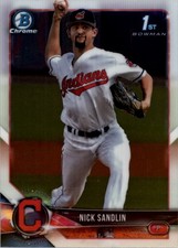 2018 Bowman Chrome Draft #BDC34 Nick Sandlin - BB