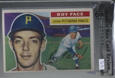 1956 Topps Roy Face (White Back) #13 h3a