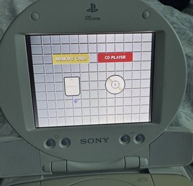 Sony PS One Console & LCD Screen SCPH101 Power Cord, Games, Memory Card, Control