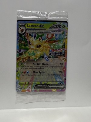 Leafeon ex 006/131 Surprise Box Stamped Promo Prismatic Evolutions Sealed
