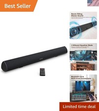 Dynamic 28 Inch Soundbar with Adjustable Bass  Remote Control - Perfect for TV