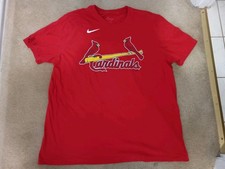 St Louis Cardinals Nike Baseball Albert Pujols Size Large Red Jersey Shirt