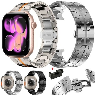 Edelstahl Armband für Apple Watch Ultra 3 2 49mm iWatch Series 11 10 9 8 7 6 SE