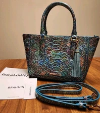 Brahmin Frisky Montego Small Ashlee Satchel - Leather - New