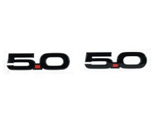 Ford Mustang 2015-2024 5.0l Black Fender Emblemsbadges - Pair M-1447-m50ab