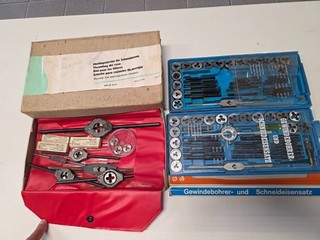 3x Sets Gewindeschneider/Schneideisen/Gewindebohrer