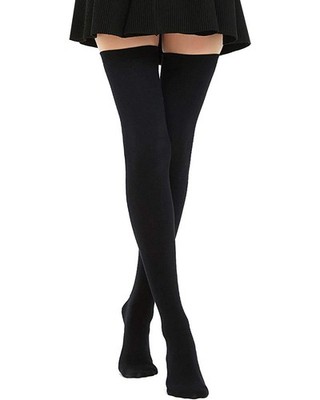 DRESHOW Damen Extra Lange Socken Überknie Lange Kniestrümpfe Overknee Strümpfe