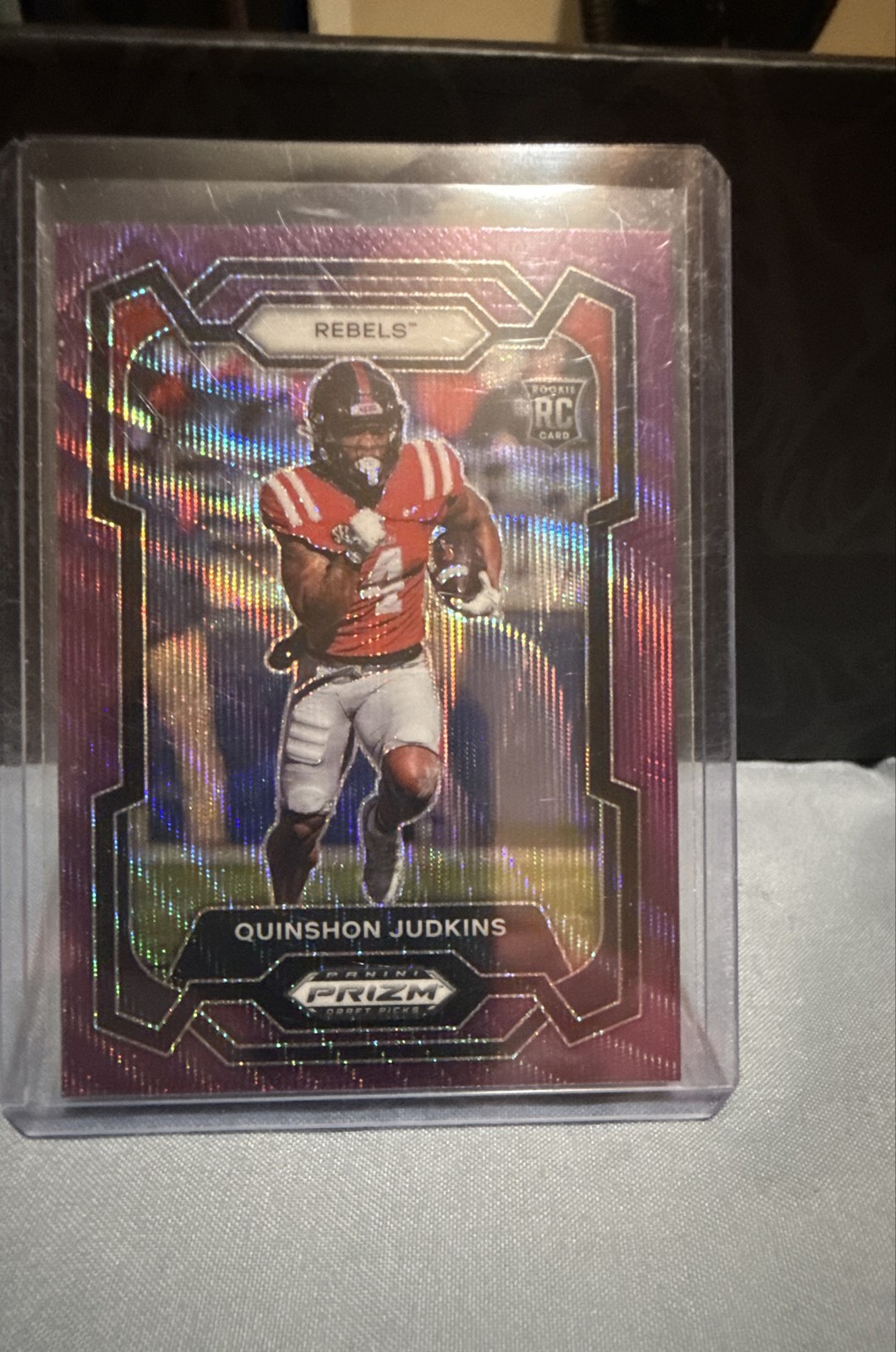 2024 Panini Prizm Draft Picks - Quinshon Judkins #146 Purple Wave Prizm (RC)