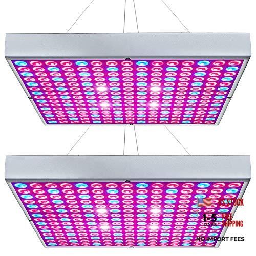 LED Grow Light 225 LEDs Plant Lights Red Blue Full Spectrum Grow Light 2 Pack - Picture 1 of 7