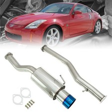 Megan Drift Spec Cbs Exhaust System Single Exit Blue Burnt Tip For 03-09 350z Megan Drift Spec Cbs Exhaust System Single Exit Blue Burnt Tip For 03-09 350z