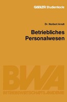 Norbert Arndt | Betriebliches Personalwesen | Taschenbuch | Deutsch (1982)