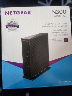 Netgear N300 Wireless WiFi Router [WNR2000] Black - New / Open Box / CIB