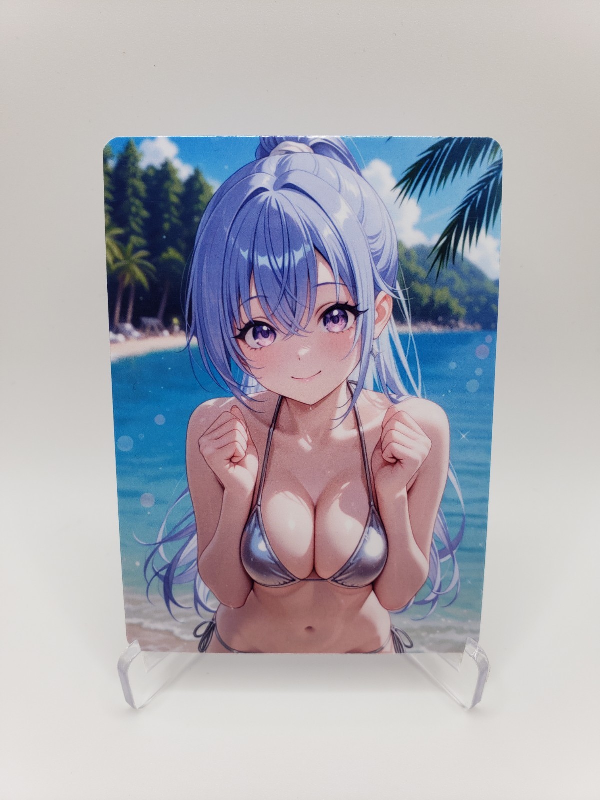 Full Art Anime Trading Card Glossy Art DIY Otaku Waifu ACEO