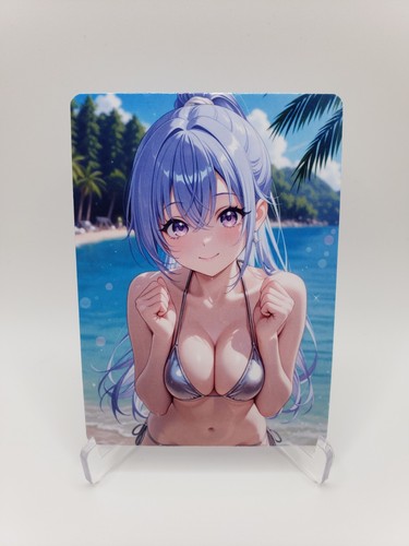 Full Art Anime Trading Card Glossy Art DIY Otaku Waifu ACEO