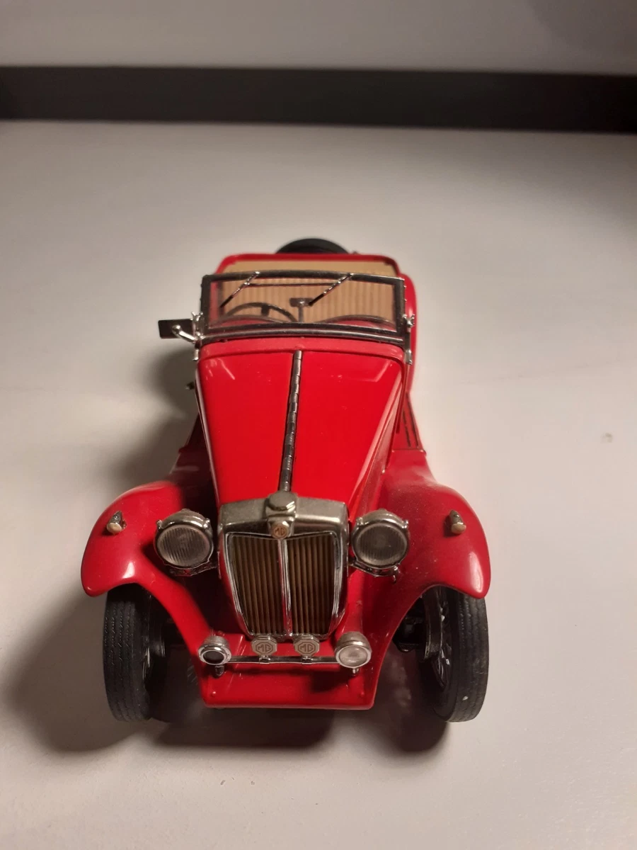 Miniature Franklin Mint 1/24 - MGTC 1948 Rouge - Réf B11WB07 - Collection