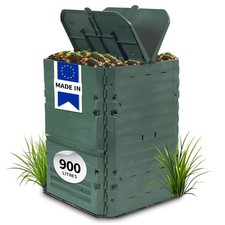 GARANTIA Kit Composteur THERMO-KING 900L vert, grille de fond anti-rongeurs