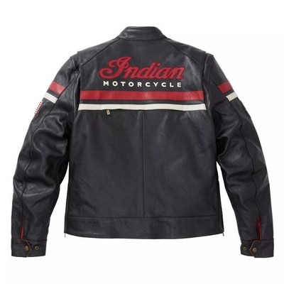 Neu Herren indisches echtes Rindsleder Biker Motorradjacke Vintage schwarz