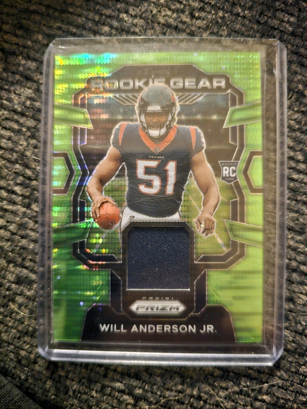 2023 Panini Prizm - Rookie Gear Will Anderson Neon Green Pulsar Prizm