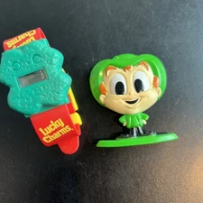 General Mills Cereal Squad Toy Figure Lucky the Leprechaun Charms Cereal + Watch