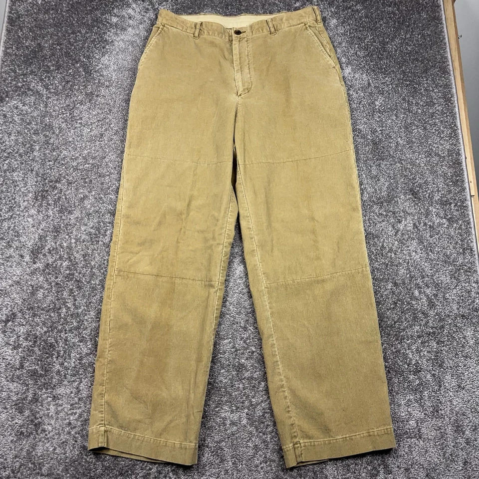 Мешковатые вельветовые брюки мужские 36x32 (подходит 34x31) Y2K Skater Streetwear свободного коричневый - Изображение 3 из 4