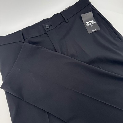 Slazenger Golf Mens Black Wicking Performance Straight Leg Pants W34 L32