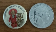 Vintage 1904 Buster Brown Shoes Celluloid Pinback Button Tige Dog