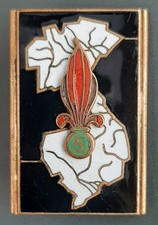 5° REI Carte d'Indochine Insigne Légion Étrangère ORIGINAL Badge DRAGO G.1154