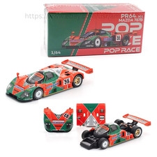 Pop Race 1/64 Mazda 787B 55 Renown Le Mans 1991 Winner Diecast Removable Body