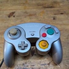 OEM Nintendo GameCube Controller Silver Platinum Official Joystick