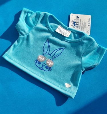Build A Bear Hip Hop Hase Kaninchen T-Shirt Neu mit Etikett Ostern 2025 Edition 