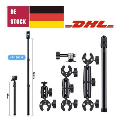 Motorrad Halterung Unsichtbarer Selfie Stick Für Insta360 X4/X5 DJI Action 5pro