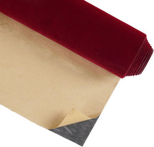 CRE8TIVE 12"X80" Dark Red Self Adhesive Velvet Flocking Liner for Jewelry Drawer