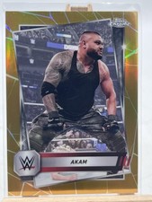 2025 Topps Chrome WWE - Akam #31 Gold Refractor /50