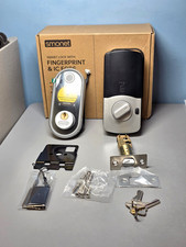 Smonet Smart Lock With Fingerprint IC FOBS Model Y1-SBF-S - Silver -Read Ad