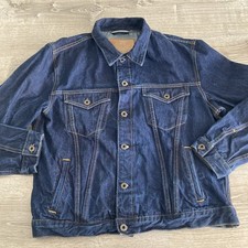 Chaqueta Jean BraveStar Selvage Para Hombre XXL Azul Tipo III Corn Mills Denim EE. UU.