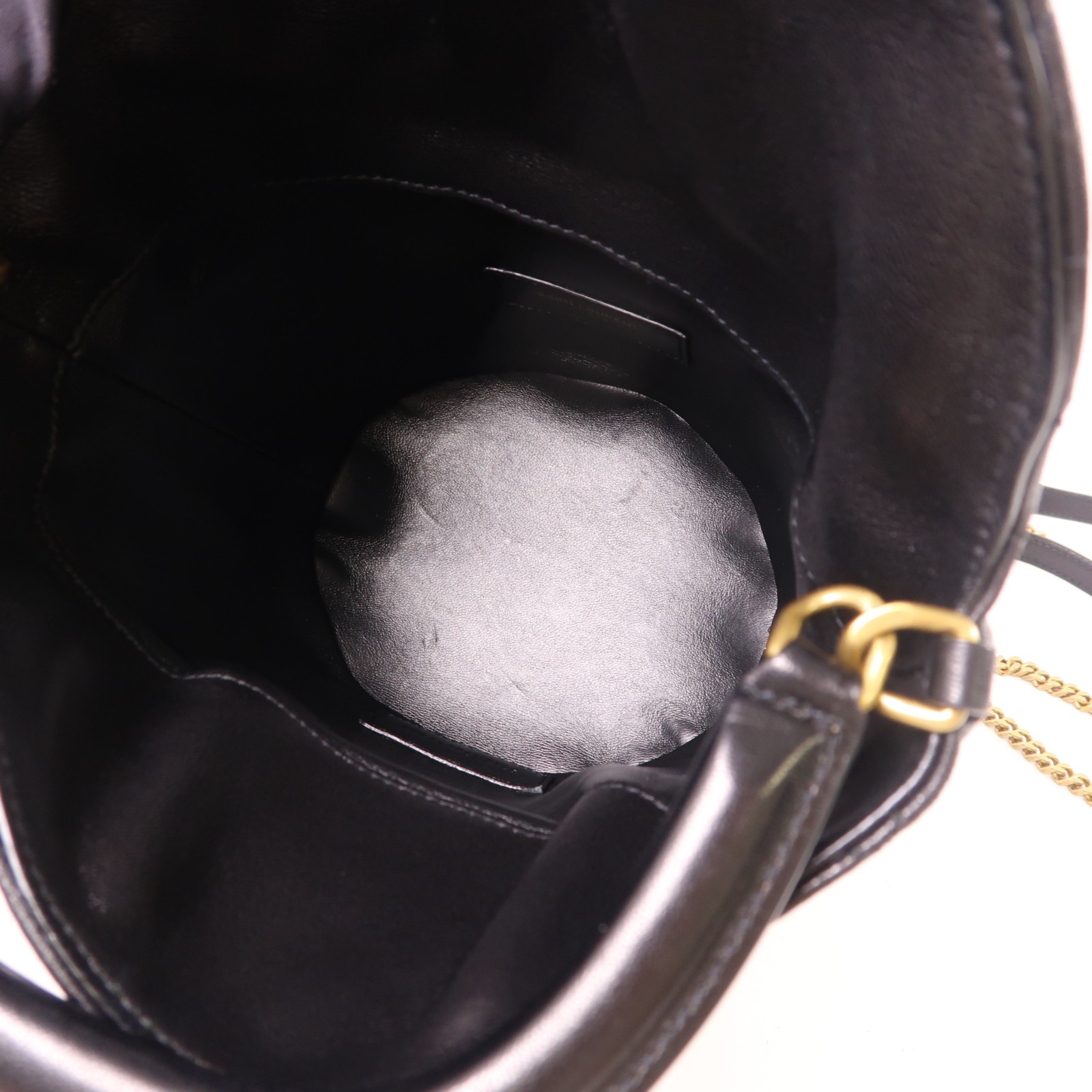 SAINT LAURENT YSL GABY borsa a secchiello 2 vie borsa a tracolla pelle di vitello nera