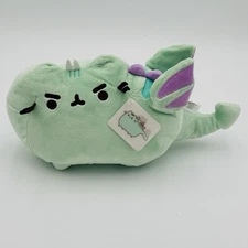 NWT Pusheen Dragonsheen Green Cat Dragon Plush 14" Long W/ Flapping Wings