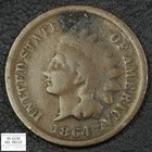 1864 L on Ribbon Pointed Bust Indian Head Bronze Cent 1C