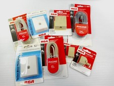 LOT OF LANDLINE TELEPHONE CORDS JACKS COUPLER