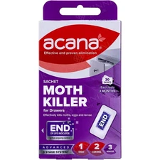 Acana Sachet Moth Killer for Drawers & Storage 20 Pack - Each Lasts 3 Months