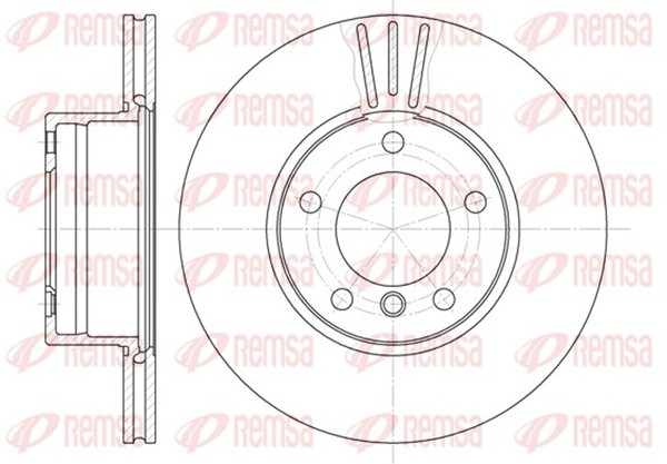 2X Remsa Bremsscheibe 6514.10 FüR E39 BMW 296Mm 5Er Touring 520 523 525 Tds 528-image