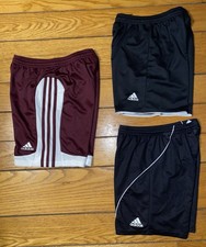 Lot of 3 Adidas Boy Youth Medium Shorts Athletic Active Gym Sport Basketball